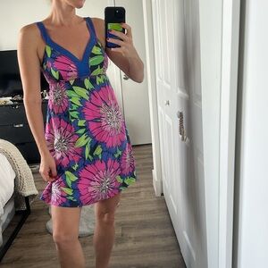 Lilly Pulitzer Silk Floral Mini Dress 0